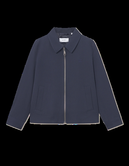 Les Deux Overgangs Bomber Jacket Como - Dark Navy 